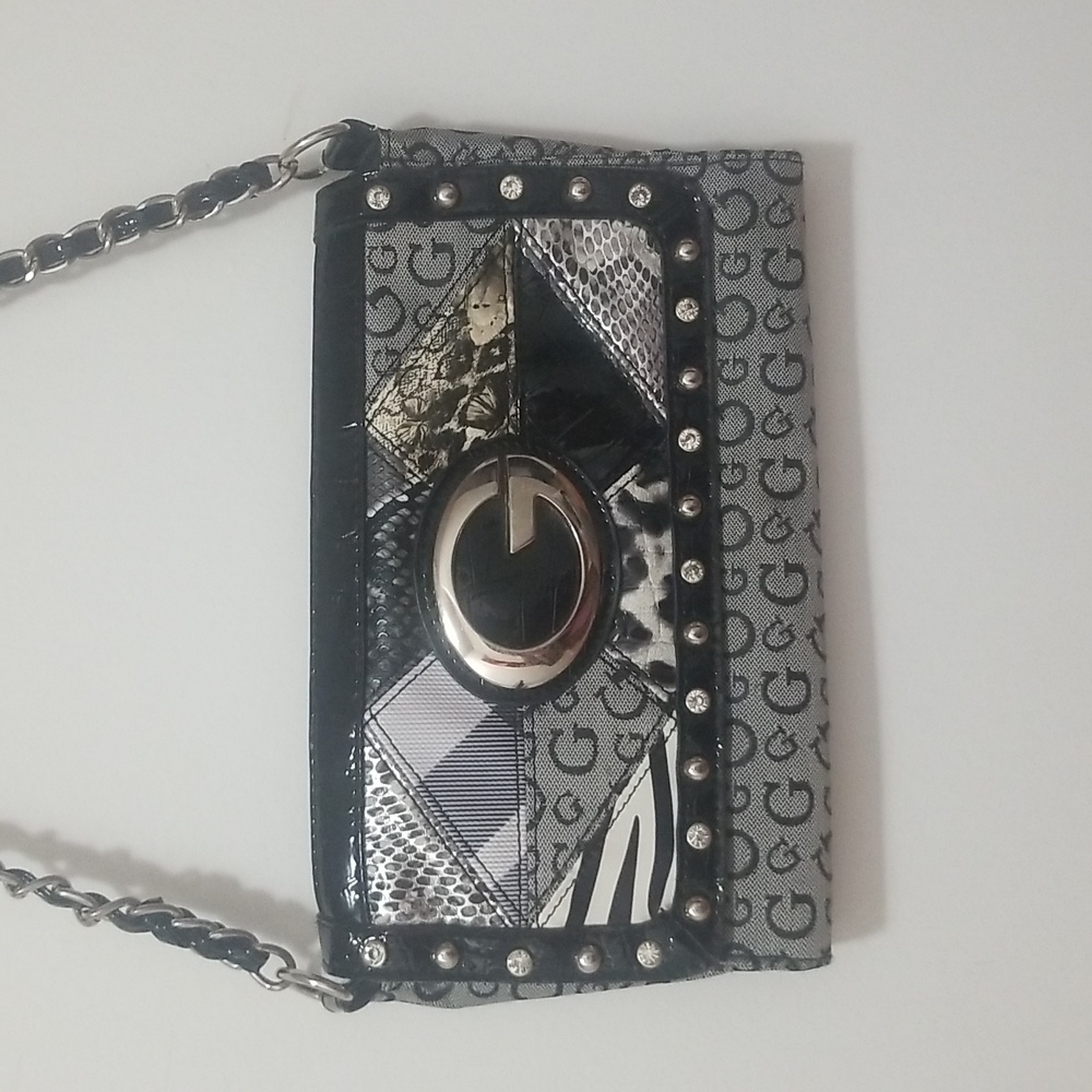 GUESS CLUTCH HANDBAG - Picture 3 of 5